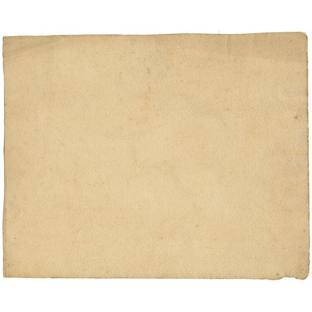Attrib. William Page, Figures on a Stone Bridge, Graphite and Paper For Sale - Image 6 of 7