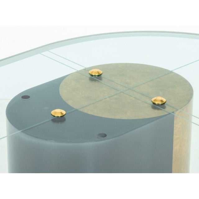 Karl Springer Karl Springer Attr. Glass Coffee Table For Sale - Image 4 of 10