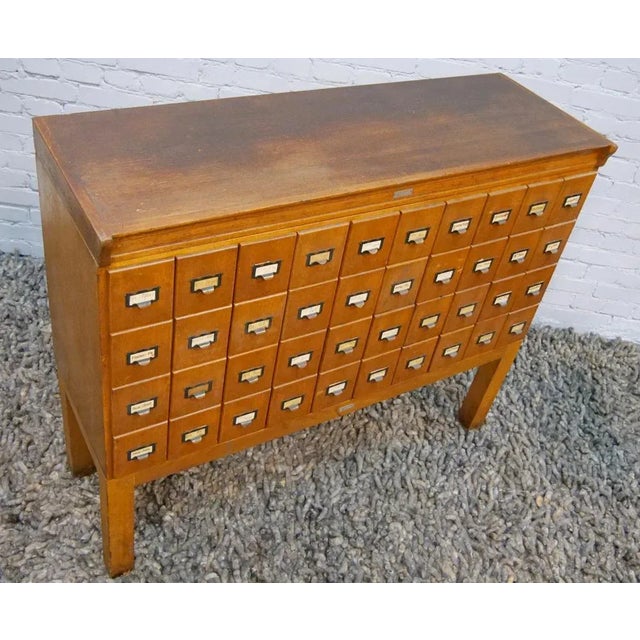 Oak Cabinet with 40 Drawers, Germany, 1930s or 1940s For Sale - Image 9 of 18