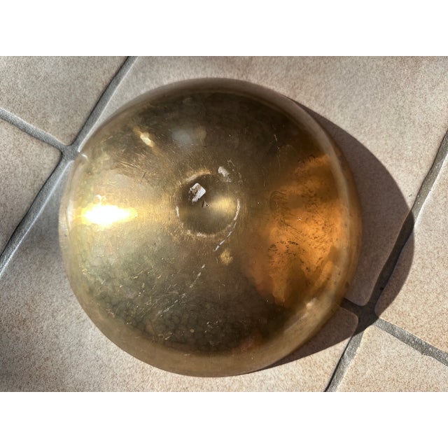 Antique Art Deco Bowl in Brass from Harjes Metallkunst Bremen, Germany, 1920s For Sale - Image 6 of 13