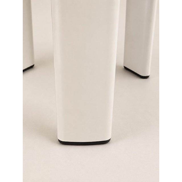 Vintage White Designer Stool, 1970s For Sale - Image 3 of 5