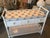 Textile Vintage Lilly Pulitzer Boys Faux Bamboo White Lacquered Baby Changing Table For Sale - Image 7 of 12