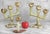Italian Vintage Italian Onyx Stone Tulip Candelabra Candlestick Holders - Set of 3 For Sale - Image 3 of 11
