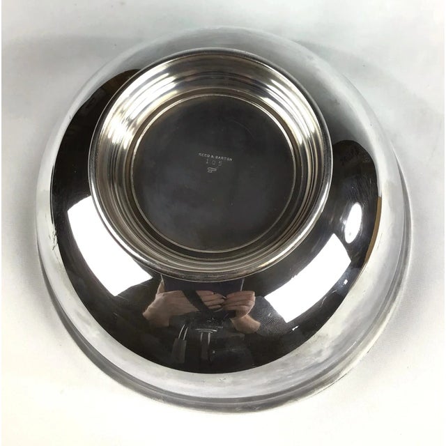 Metal 1960s Large Silver Plate Reed & Barton Revere Bowl For Sale - Image 7 of 9