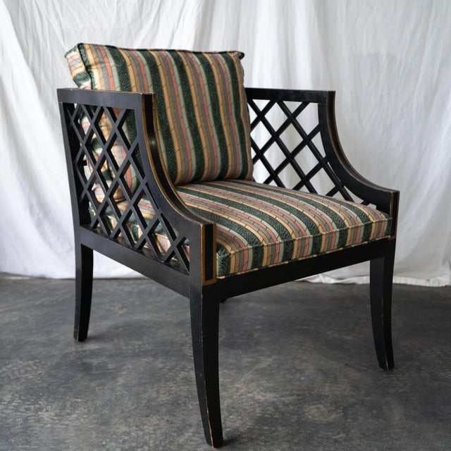 1950s Pair of 1950s Art Deco Mid-Century Modern Style Chairs For Sale - Image 5 of 7