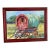 "My Gypsy Mobile" This artwork features a charming, rustic scene centered on a small, vividly painted Gypsy wagon. The...