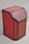 English Antique British Colonial Red Painted Wooden Store Tea Coffee Bin W/ Asian Symbol For Sale - Image 3 of 17