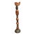 Marc Zimmerman "Stone Perch 2" Glazed Ceramic Totem, 60 Inches Tall, Rounded Earth Tone Forms, Bird Crown, Contemporary Art West Coast For Sale