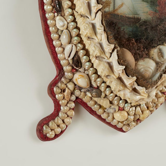 Antique British Colonial Heart Form Sailor Valentine For Sale - Image 4 of 10