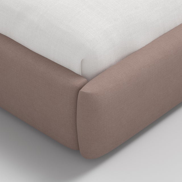 Not Yet Made - Made To Order Stoffer Home x Cloth & Company Marisa Platform Bed in Classic Linen Mocha - California King For Sale - Image 5 of 6