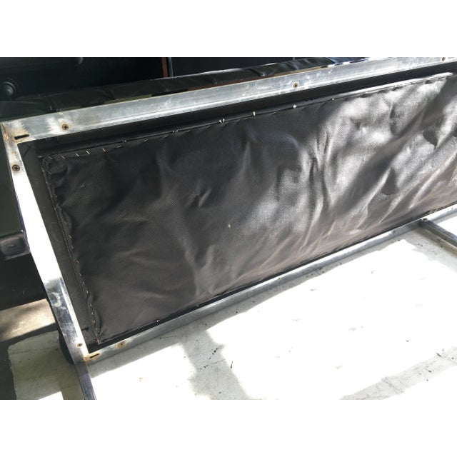 1970s Chrome "Museum" Bench for Metropolitan For Sale - Image 10 of 11