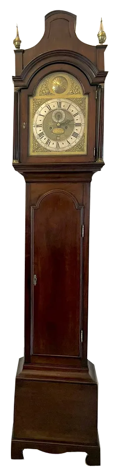 Antique George III Mahogany Longcase Clock by Charles Shuckburgh, 1760