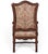 Michael Taylor Panache for Michael Taylor Louis XIV Style Walnut Arm Chair - 1 of 2 For Sale - Image 4 of 5