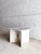 Mid-Century Brutalist Coffee Table in White-Grey Marble, 1970s For Sale - Image 6 of 12