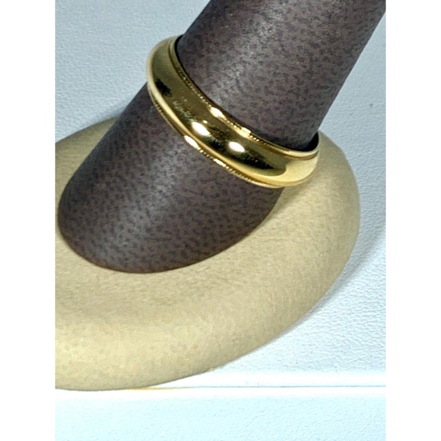 14 Karat Gold Wedding Band, Domed With Step-Down Edge 6 Grams For Sale - Image 4 of 13