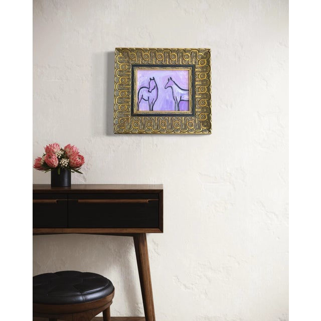 Original Equestrian Oil Painting in Custom Frame For Sale - Image 10 of 10