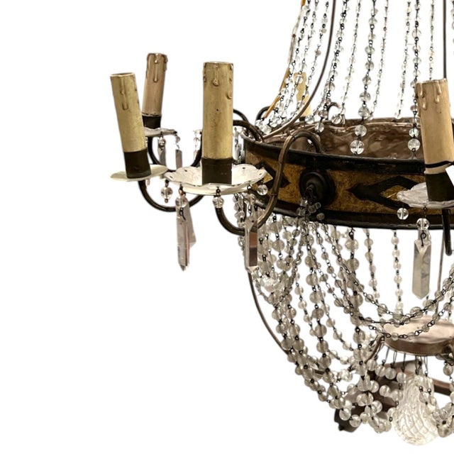 Tuscan 18th Century Tuscan Empire Chandelier For Sale - Image 3 of 4