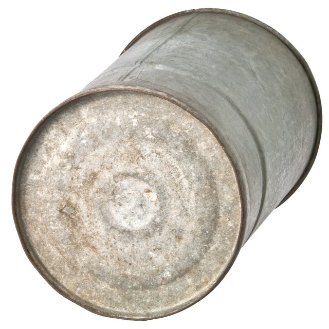 Galvanized Zinc Flower Bucket Chairish