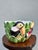 1970s Vintage Majolica Toucan Sculptural Bowl — Tropical Leaf Surround, Hand Painted For Sale - Image 5 of 7