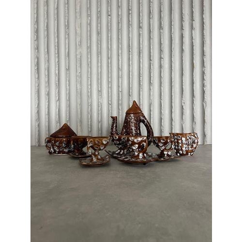 Coffee Set, Vallauris, France, Set of 8 For Sale - Image 10 of 10