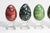 Traditional Collection Vintage Stone Specimen Egg 9 Polished Gemstone Eggs Display Stands Geological Mineral Display Cabinet of Curiosities Home Decor For Sale - Image 3 of 18