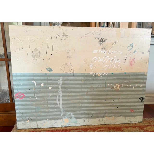 Original mixed media painting by the well renowned artist - Adele Sypestyn - 48" x 36" Beautiful vibrant colors