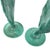 Vintage 1990s Pair of (2) Turquoise Prickly Pear Cactus Candelabras Metal Candle Stick Holders For Sale - Image 14 of 17