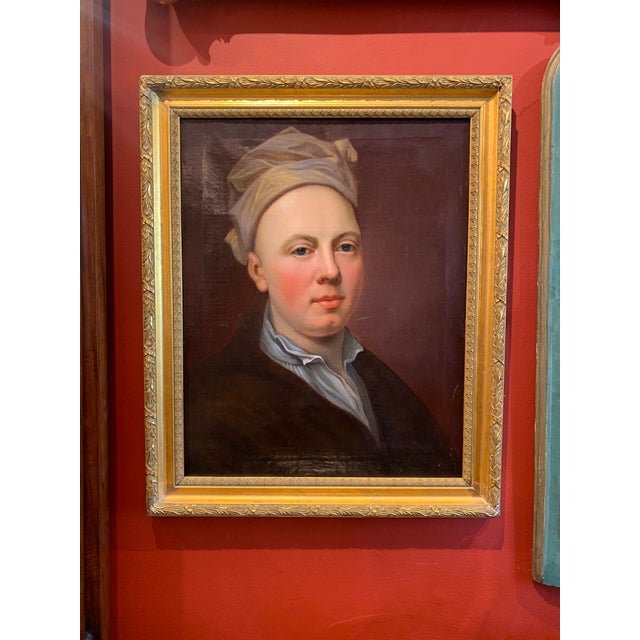 Late 18th/Early 19th Century Oil on Canvas Portrait Painting of a ...