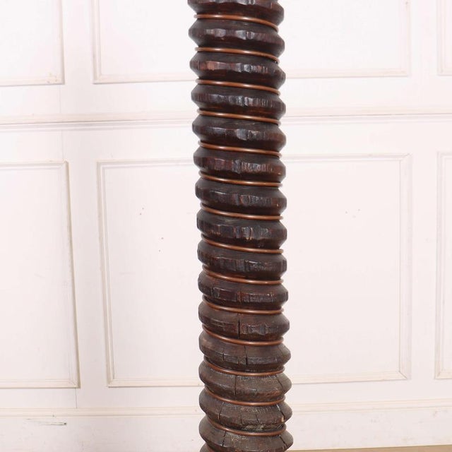 Antique French Twisted Floor Lamp, 1890s For Sale - Image 3 of 6