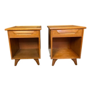 1950s Pair of Nightstands Attributed to Jack Van Der Molen For Sale