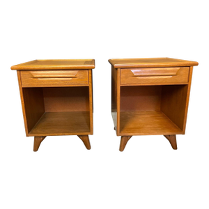 1950s Pair of Nightstands Attributed to Jack Van Der Molen