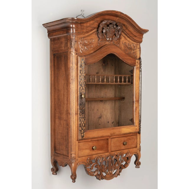 18th Century French Provencal Verrio or Wall Cabinet For Sale - Image 10 of 10