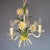 Metal French Toleware Floral Chandelier, 1970s For Sale - Image 7 of 7