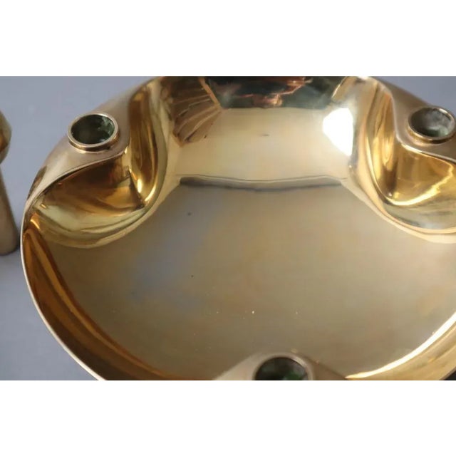 1970s Gilded Candleholders from Nagel, 1970s, Set of 4 For Sale - Image 5 of 9