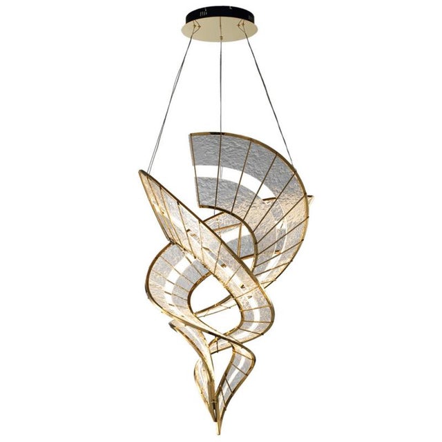 Collection Genesi Chandelier in Metal and Glass by Jago For Sale - Image 6 of 14