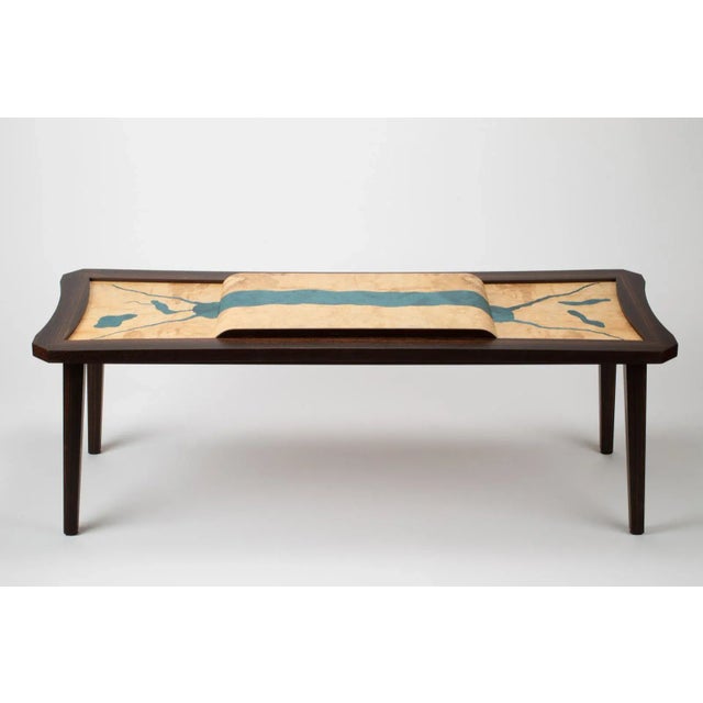David Marr, Original Handcrafted Woodwork, River Runs Through It Low Table, 2023 For Sale - Image 4 of 4