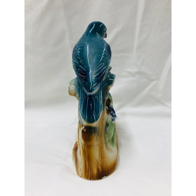 Mid Century Blue Bird Family Figurine For Sale - Image 4 of 7