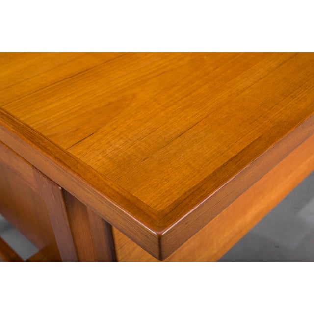 Danish Modern Executive Teak Desk by Arne Vodder for H.P. Hansen, 1960s For Sale - Image 17 of 18