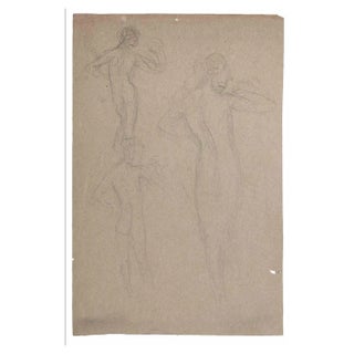 Gaspard Maillot, Nudes, Pencil Drawing, Early 20th Century For Sale