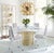 Jonathan Adler Regency Dining Table Gold base with glossy white lacquered top. The top can be used in a grand entry or as...
