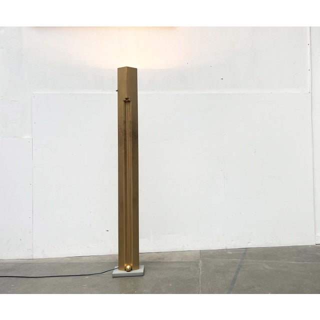 Postmodern Italian Golden Model Totem Floor Lamp by Kazuhide Takahama for Sirrah, 1980s For Sale - Image 14 of 18