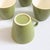 Green Green and White Ceramic Mugs - Set of 6 For Sale - Image 8 of 8