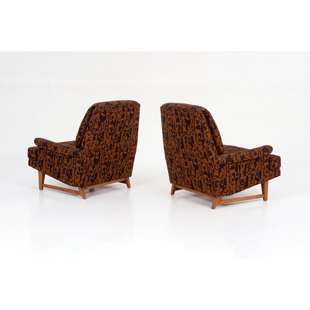 1950s Pair of Mid-Century Lounge Chairs by Heritage For Sale - Image 5 of 10