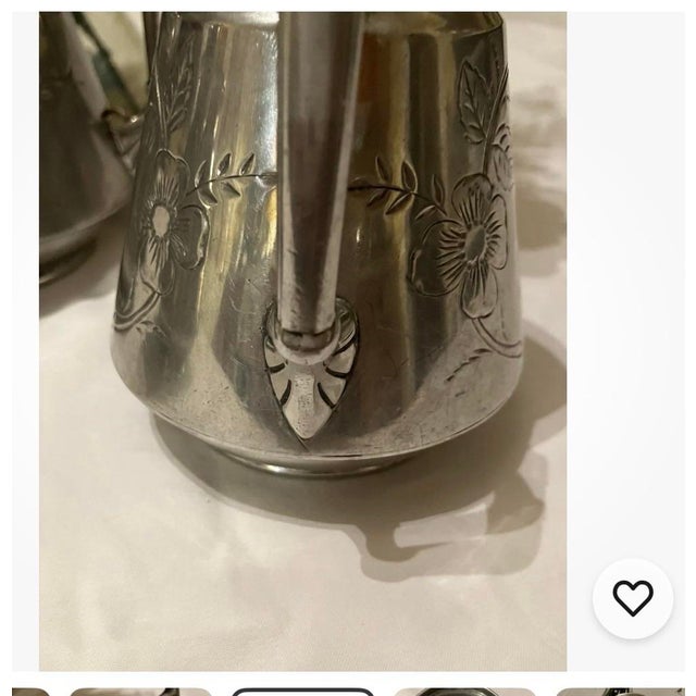 Mid 19th Century Wilcox 1866 Silver-Plated Tea Set For Sale - Image 5 of 11