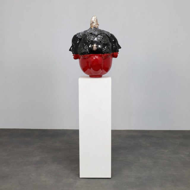 Henk van Rooij, Figurative Composition, 1990s, Ceramic For Sale - Image 4 of 11