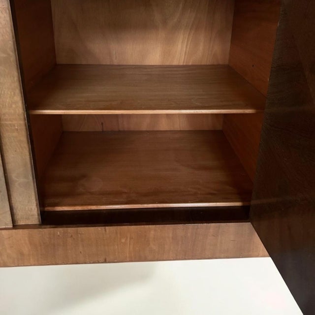 German Art Deco Bauhaus Sideboard in Walnut Veneer For Sale - Image 4 of 10