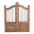 Vintage Indian Teakwood Garden Gate or “Dog Door” For Sale