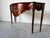 Brown Vintage Hickory Chair Serpentine Front Carved Mahogany Console Table For Sale - Image 8 of 12