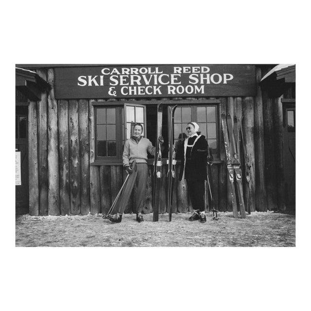 New England Skiing, Limited Estate Stamped Silver Gelatin Fibre Print, 1955, Printed Later For Sale