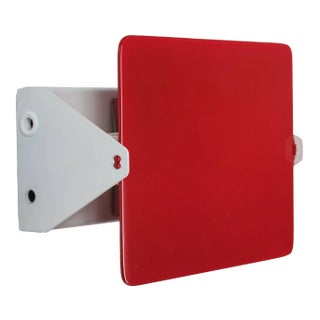 Charlotte Perriand Red 'Applique á Volet Pivotant' Wall Lights For Sale